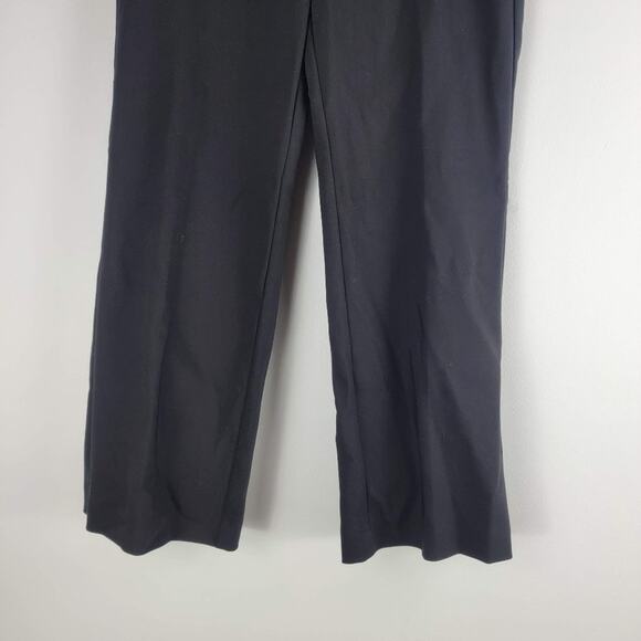 NEW Ecru Cropped Ankle Pants Black Straight Leg High Rise Size 4 - Picture 3 of 6